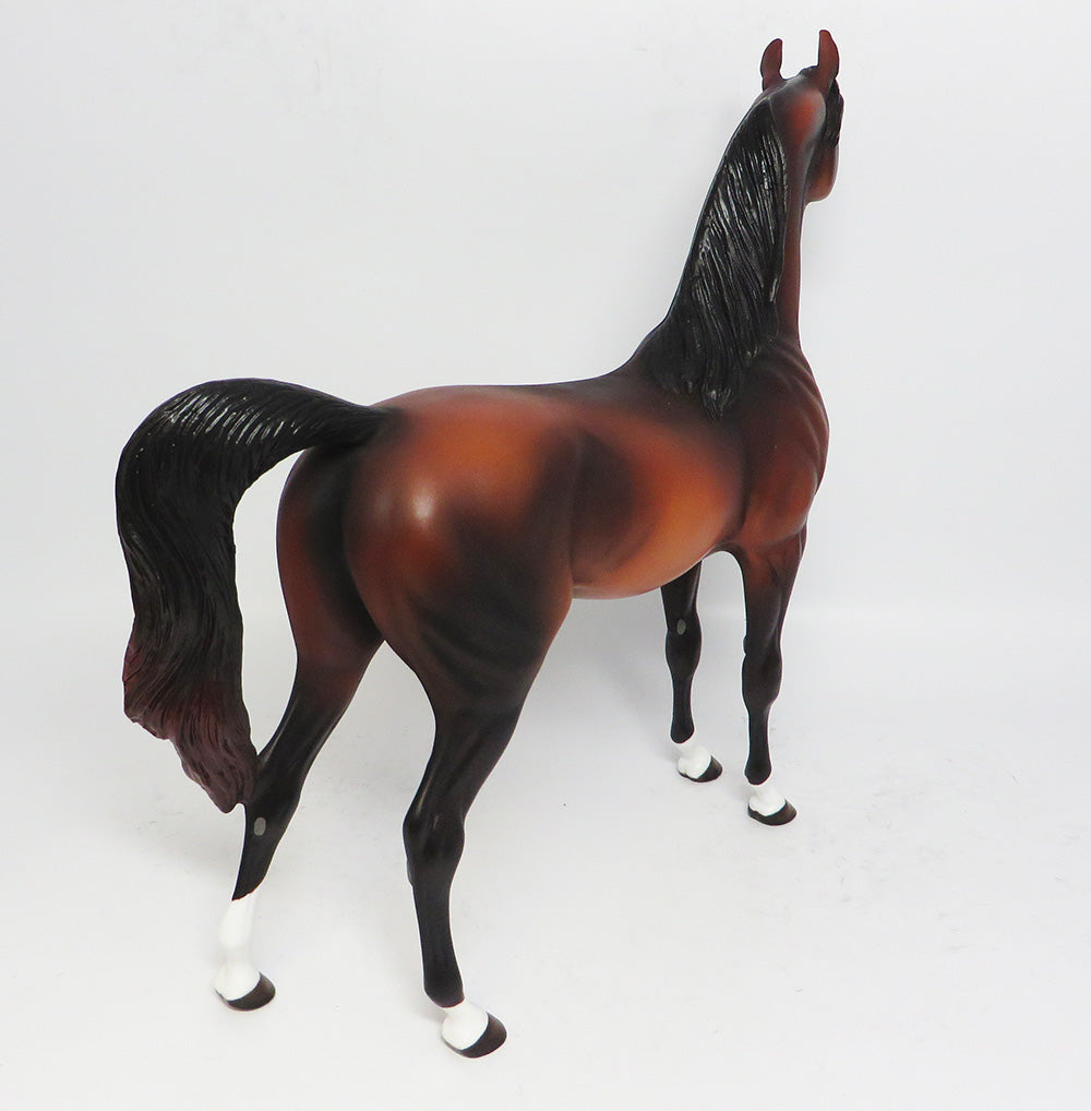 SIZZLER-OOAK BLOOD BAY ARABIAN MODEL HORSE 05/12/17