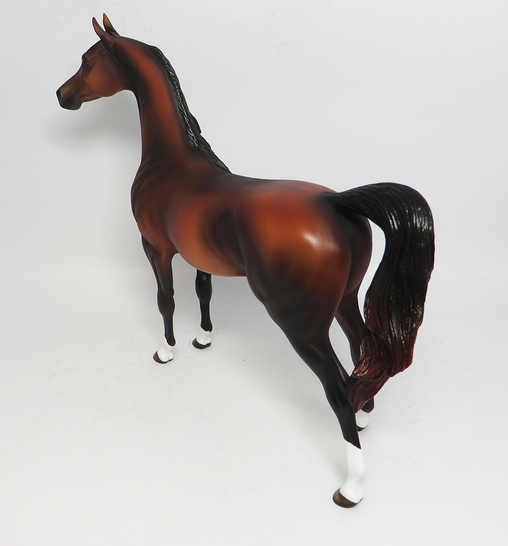 SIZZLER-OOAK BLOOD BAY ARABIAN MODEL HORSE 05/12/17