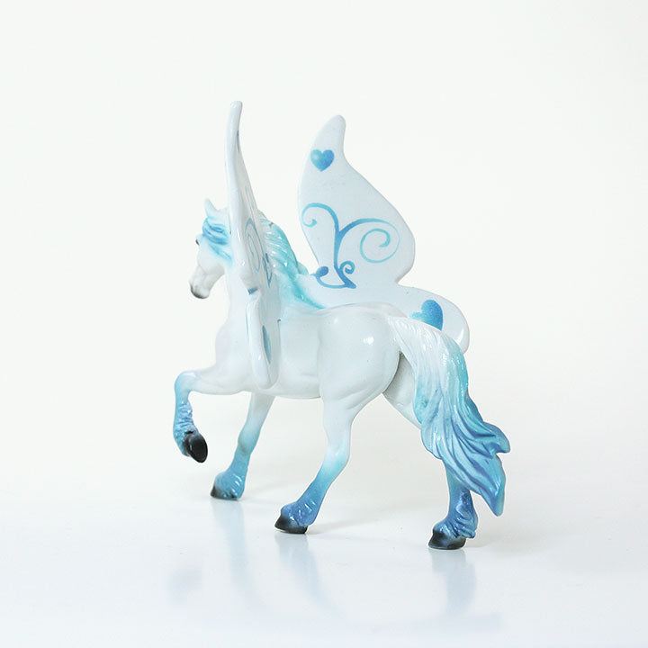 THE LITTLE DUTCH BOY - OOAK Fresian Model Horse Chip Blue &amp; White Butterfly - 6/15