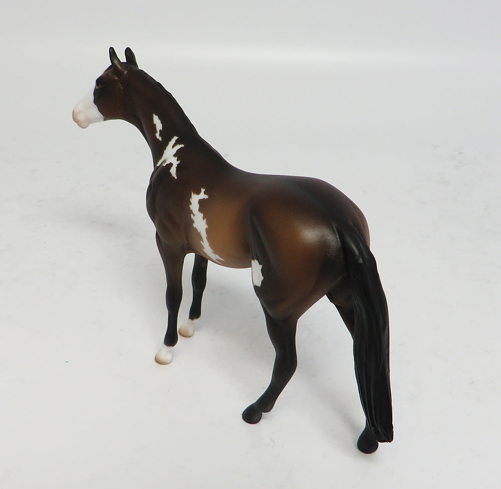 LEGEND~OOAK BUCKSKIN PINTO THOROUGHBRED CHIPS MODEL HORSE 5/10