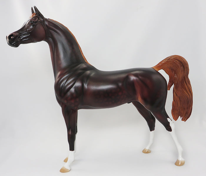 BASK N FAME - OOAK LIVER CHESTNUT ARABIAN - 9/24