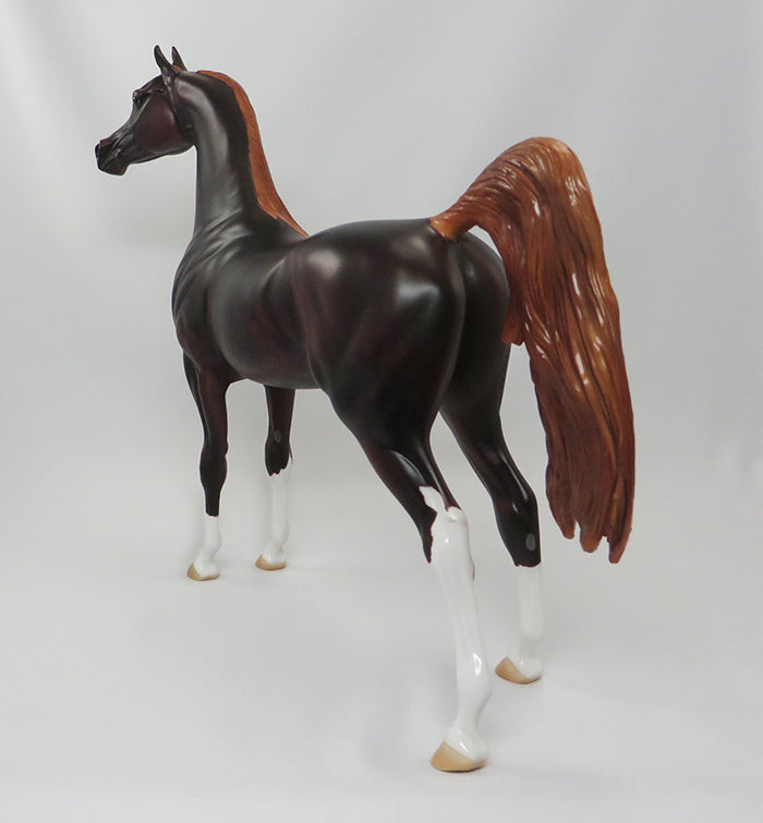 BASK N FAME - OOAK LIVER CHESTNUT ARABIAN - 9/24