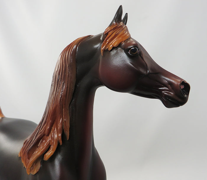 BASK N FAME - OOAK LIVER CHESTNUT ARABIAN - 9/24