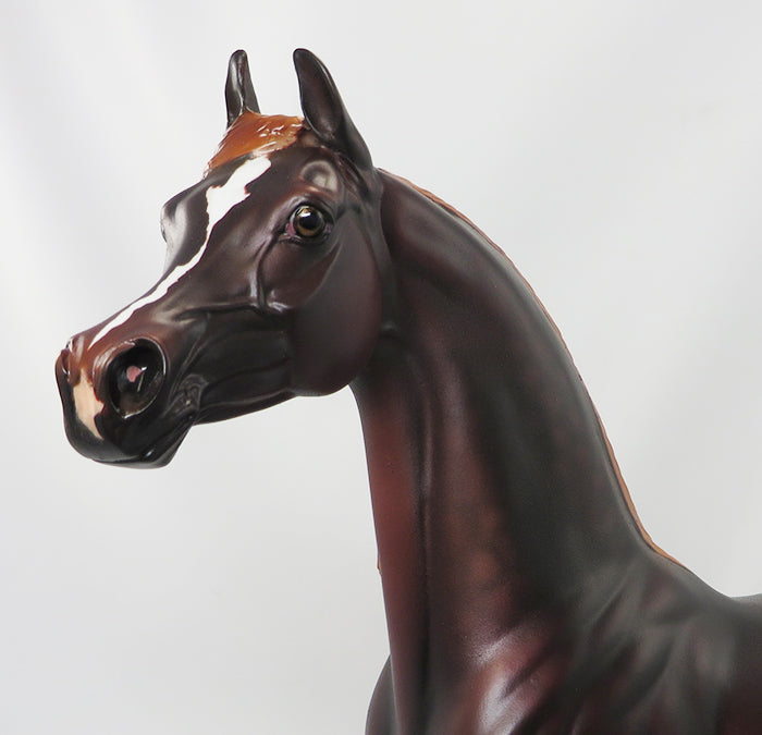 BASK N FAME - OOAK LIVER CHESTNUT ARABIAN - 9/24