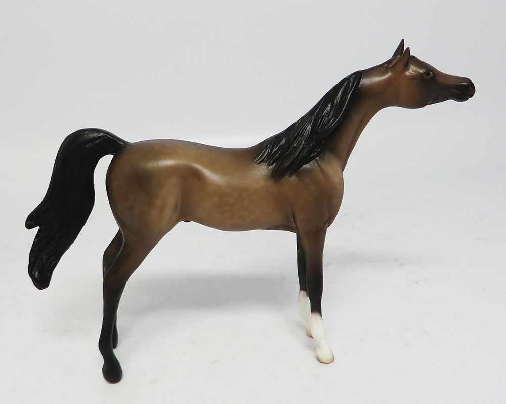 JEAN PAUL-OOAK DAPPLE SOOTY BUCKSKIN ARABIAN CHIPS MODEL HORSE 5/10