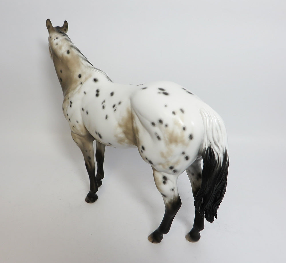 TIP IT-OOAK BUCKSKIN APPALOOSA ISH MODEL HORSE BY SHERYL LEISURE 11/22/17
