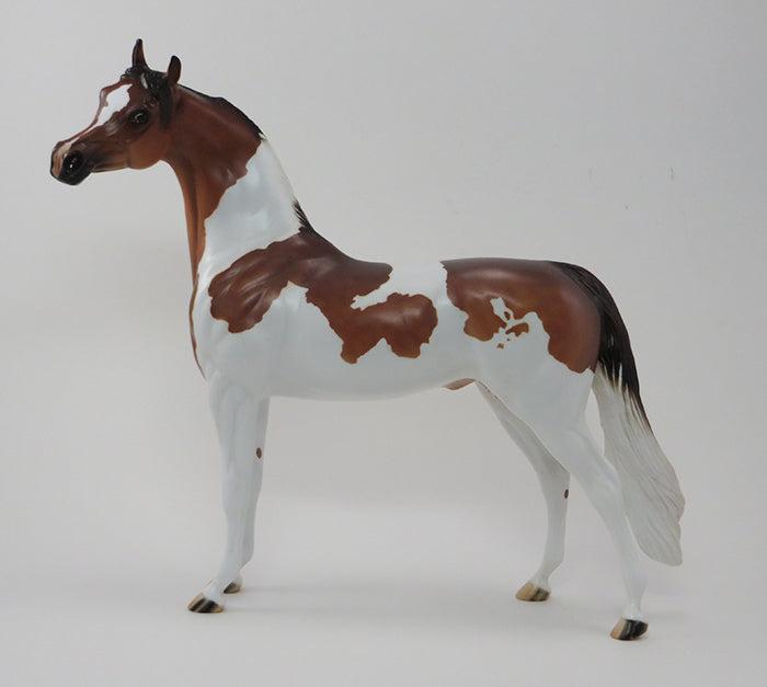 OKLAHOMA STAR - OOAK CHESTNUT PAINT ARABIAN MODEL HORSE - 9/24