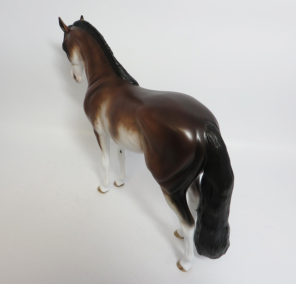 ETCH A SKETCH-OOAK BAY SABINO ANDALUSIAN MODEL HORSE BY SHERYL LEISURE 11/21/17