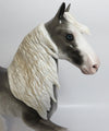 MAJOR MATT-OOAK GREY SABINO TROTTING  DRAFTER MODEL HORSE BY SHERYL LEISURE