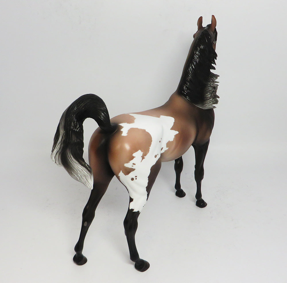 WALDORF-OOAK MOUSEY BROWN ARABIAN PINTO MODEL HORSE 05/08/17