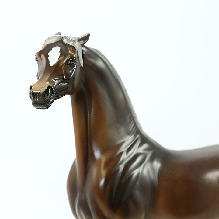 RAZZLE MY TAZZLE - OOAK Chocolate Chestnut Arabian Model Horse - 6/15