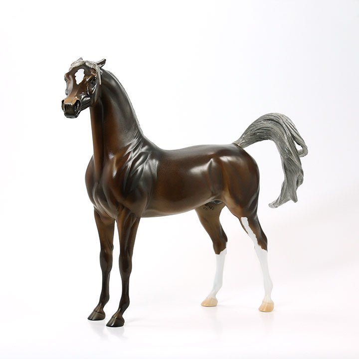RAZZLE MY TAZZLE - OOAK Chocolate Chestnut Arabian Model Horse - 6/15
