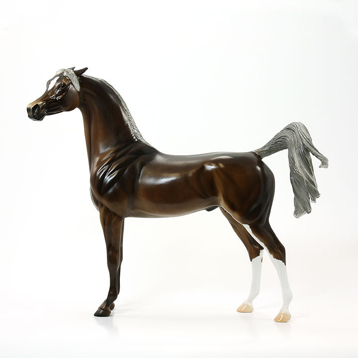 RAZZLE MY TAZZLE - OOAK Chocolate Chestnut Arabian Model Horse - 6/15