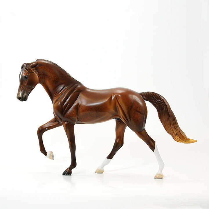 GERANIMO - OOAK Dappled Chestnut Tennessee Walker Model Horse - 6/15