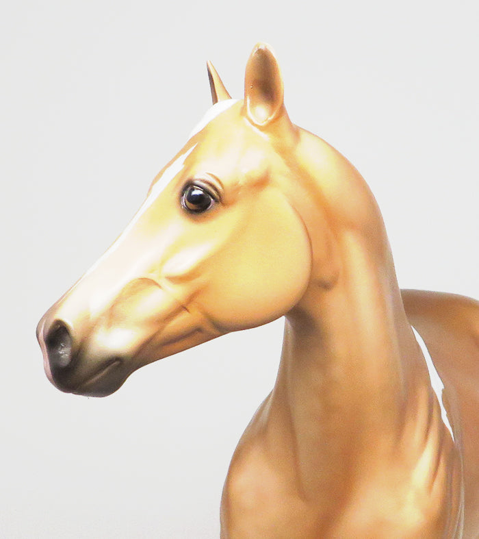 IMPROV JACK - OOAK PALOMINO PAINT MODEL HORSE BY JULIE KEIM - 1/8