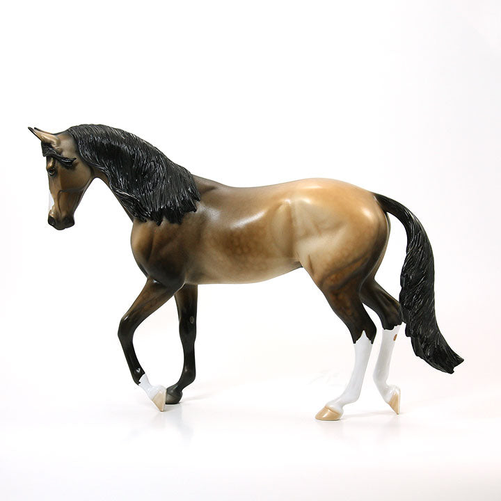 TEMPER TANTRUM - OOAK Sooty Buckskin Thoroughbred 6/15