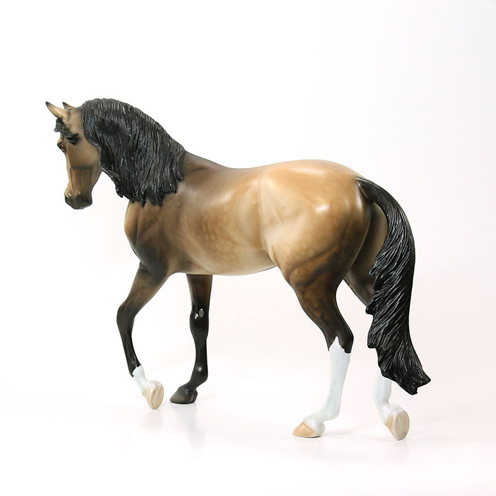 TEMPER TANTRUM - OOAK Sooty Buckskin Thoroughbred 6/15