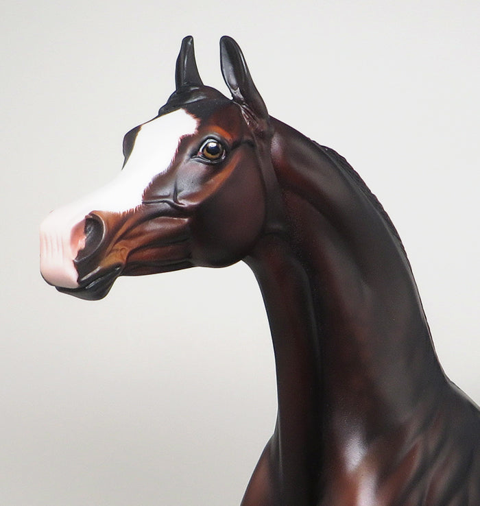 THE FORCE AWAKENS - OOAK DAPPLE BAY ARABIAN MODEL HORSE - 12/4