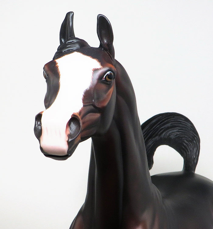 THE FORCE AWAKENS - OOAK DAPPLE BAY ARABIAN MODEL HORSE - 12/4