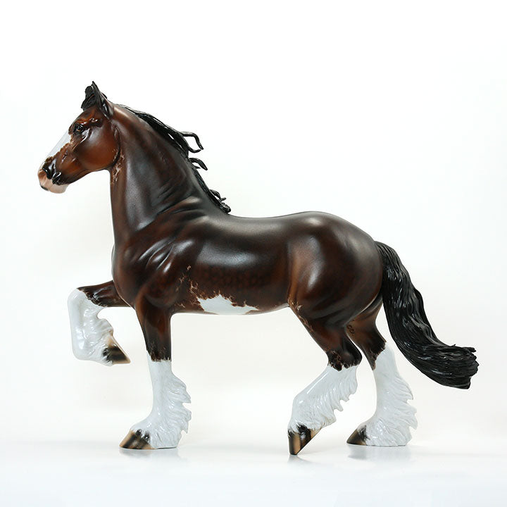 I CAN SEE CLEARLY NOW - OOAK Dapple Bay Sabino Clydesdale Signed By Julie Keim