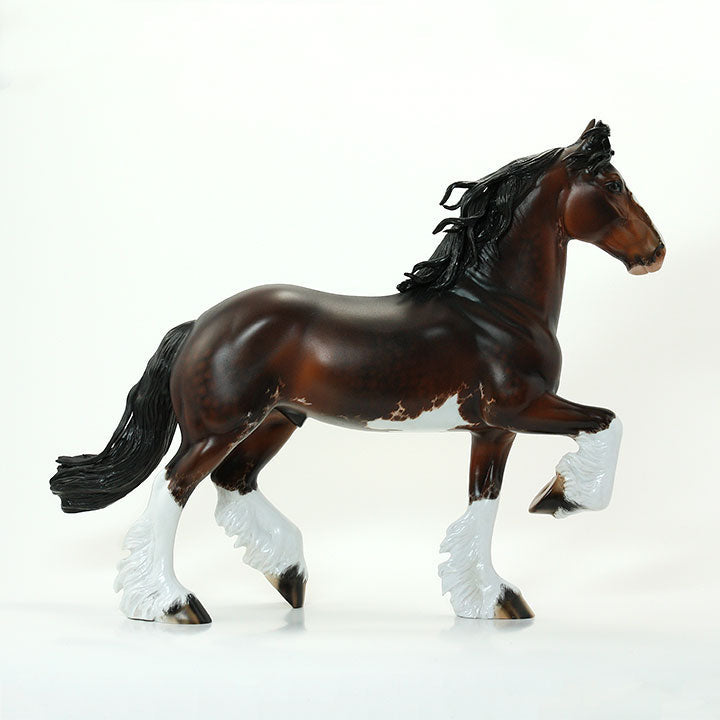 I CAN SEE CLEARLY NOW - OOAK Dapple Bay Sabino Clydesdale Signed By Julie Keim