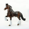 I CAN SEE CLEARLY NOW - OOAK Dapple Bay Sabino Clydesdale Signed By Julie Keim