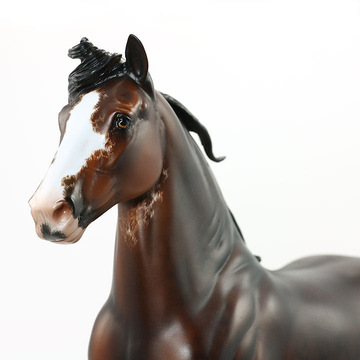 I CAN SEE CLEARLY NOW - OOAK Dapple Bay Sabino Clydesdale Signed By Julie Keim