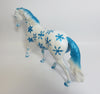 ICE QUEEN-OOAK SNOWFLAKE DECORATOR PONY MODEL HORSE WHS 2017