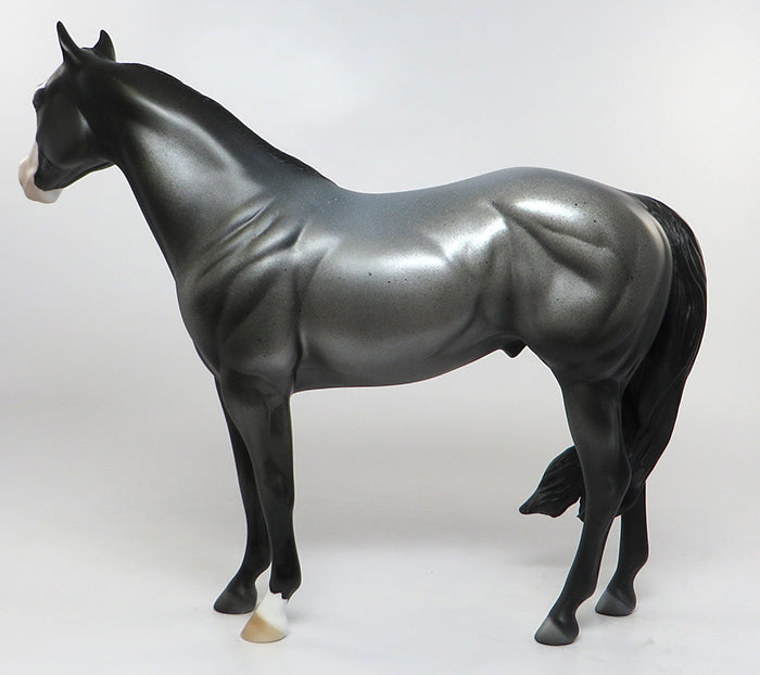 SPOOKY BLUE-OOAK BLUE ROAN ISH MODEL HORSE 7/7