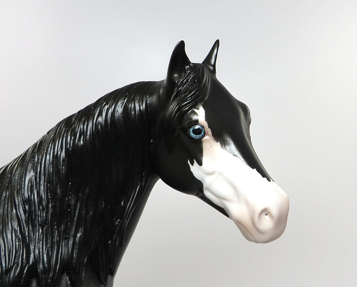 SPOOKY BLUE-OOAK BLUE ROAN ISH MODEL HORSE 7/7
