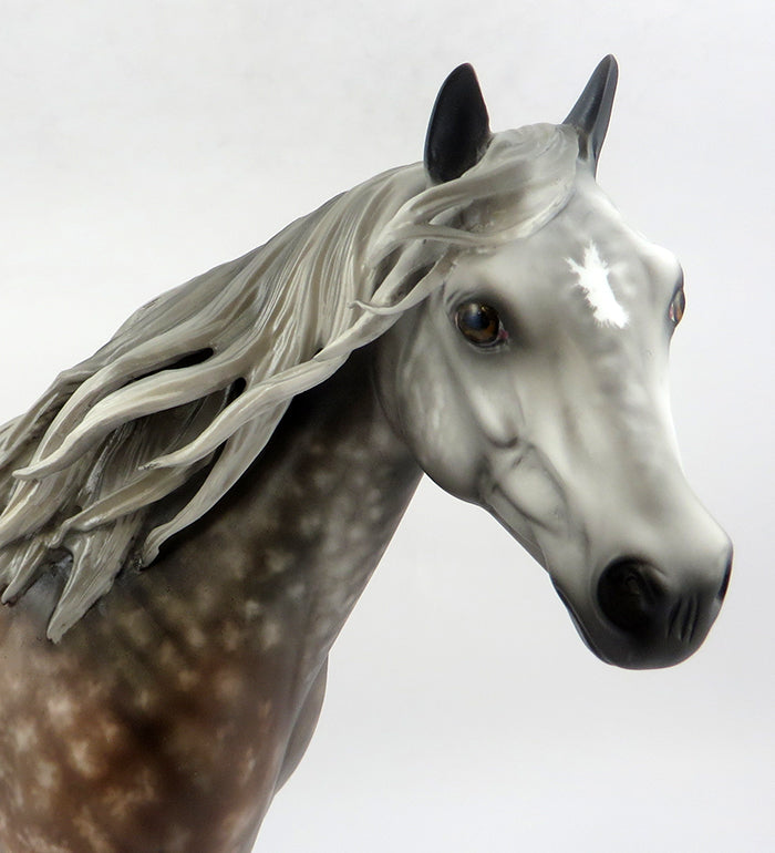 GASPAR-STAR DAPPLE ROSE GREY ISH MODEL HORSE BY SHERYL LEISURE 12/13