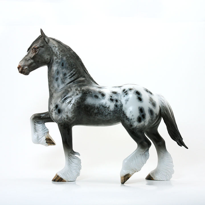 BEST SPOTS ON EARTH - OOAK Gray Appaloosa Trotting Drafter