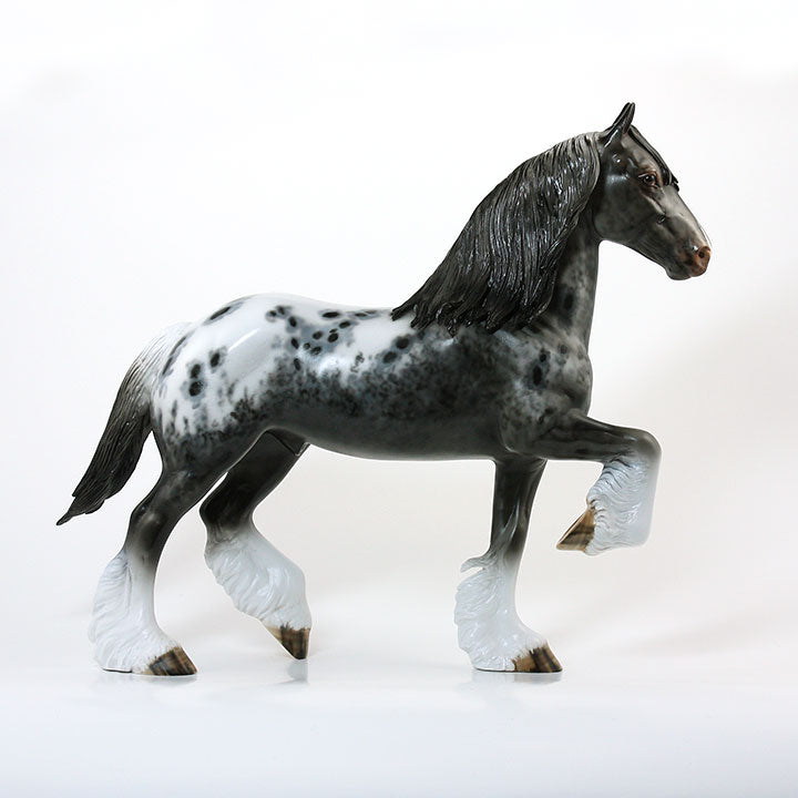 BEST SPOTS ON EARTH - OOAK Gray Appaloosa Trotting Drafter