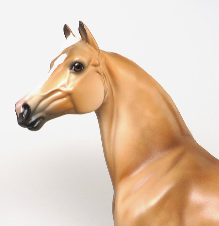 MIXOLOGIST - OOAK DAPPLE PALOMINO MORGAN MODEL HORSE - 1/13