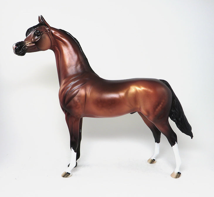 bay arabian model horse one of kind
