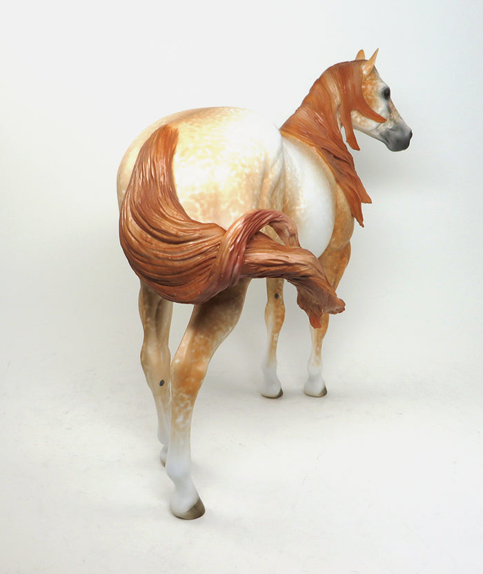 RED HOT CHILI PEPPER - AKA &quot;CHILI&quot; OOAK CHESTNUT LACEY APPALOOSA ISH MODEL HORSE by AL - 1/12