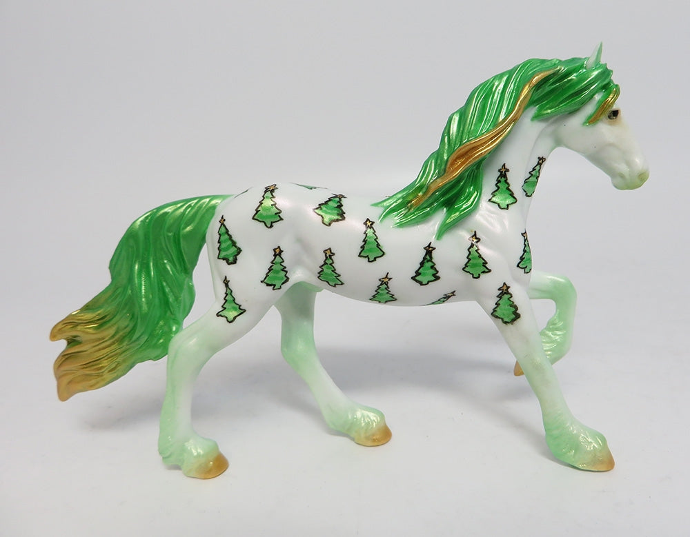 SILENT NIGHT-OOAK CHRISTMAS TREE DECORATOR FRESIAN CHIP MODEL HORSE WHS 2017