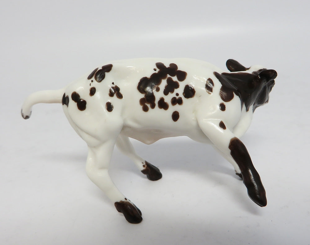 SLICK-OOAK BROWN SPECKLED COW WHS 2017