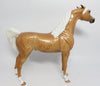 WIFFLE-OOAK CUSTOM DAPPLE PALOMINO ARABIAN MODEL HORSE BY SHERYL LEISURE  WHS 2017
