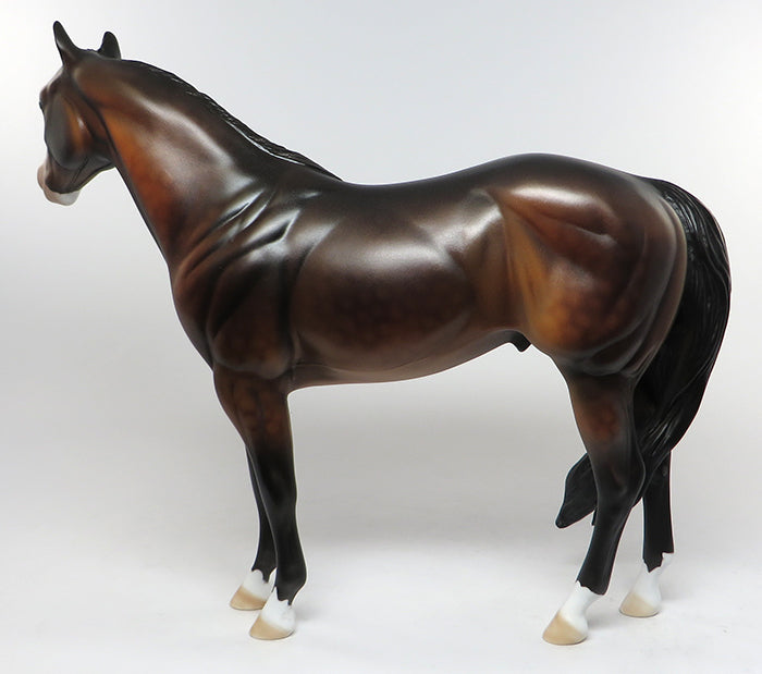 DREAM BIG-OOAK DAPPLE BAY ISH MODEL HORSE BY DAWN QUICK 7/8