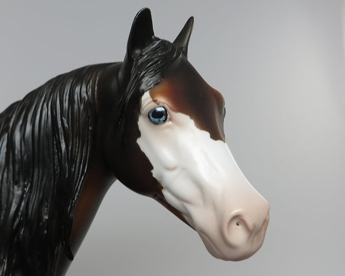 DREAM BIG-OOAK DAPPLE BAY ISH MODEL HORSE BY DAWN QUICK 7/8