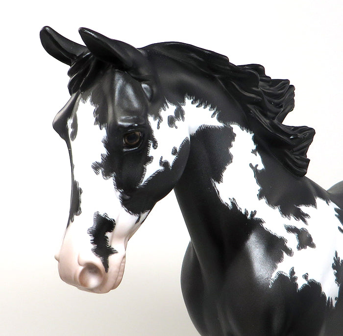 TALENT SEARCH - OOAK BLACK OVERO PALOUSE MODEL HORSE - 1/14