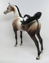 FLIRTATIOUS-OOAK BAY GOING GREY ARABIAN MODEL HORSE 7/8