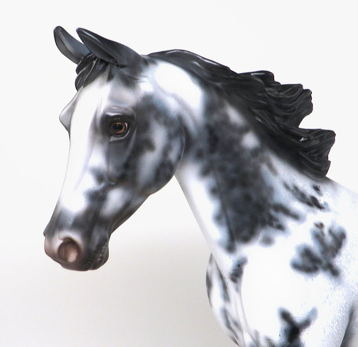 UPTOWN FUNK - OOAK FEW SPOT APPALOOSA PALOUSE MODEL HORSE - 1/15