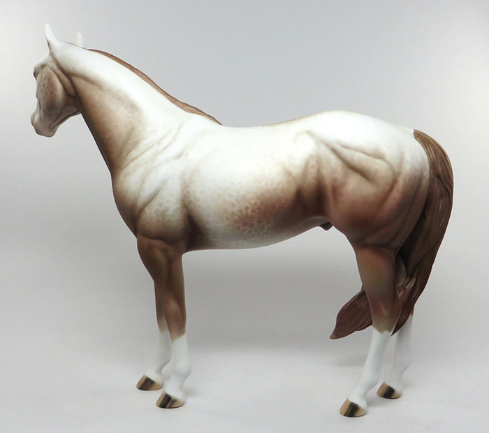 REVOLVER-OOAK CHESTNUT APPALOOSA ISH MODEL HORSE 7/8