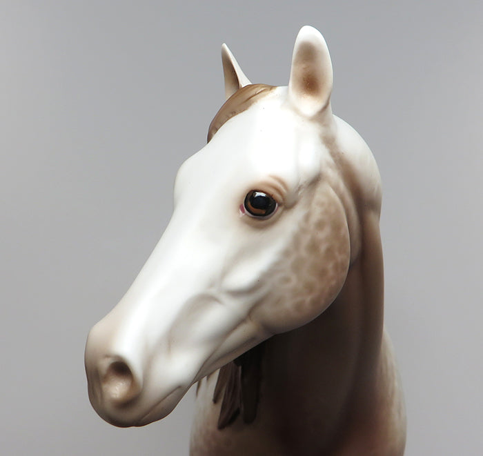 REVOLVER-OOAK CHESTNUT APPALOOSA ISH MODEL HORSE 7/8