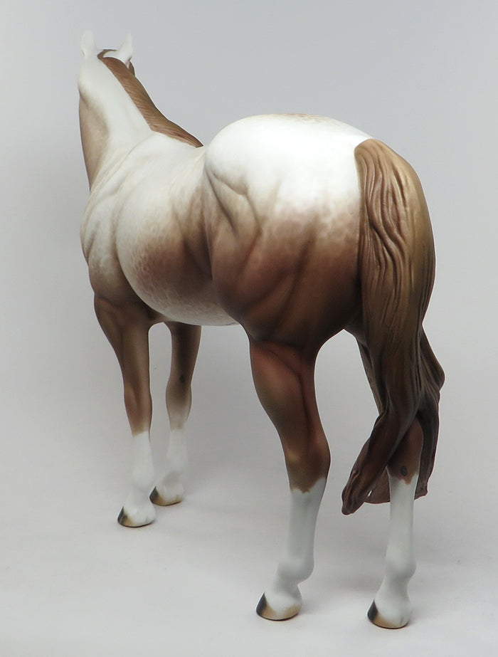 REVOLVER-OOAK CHESTNUT APPALOOSA ISH MODEL HORSE 7/8