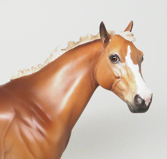 ZIGGY&#39;S STARDUST - OOAK GOLDEN PALOMINO APPALOOSA MODEL HORSE - 1/14
