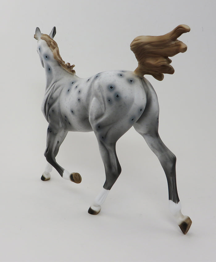 SPOTS THE MATTER - OOAK Appaloosa Yearling Model Horse - 9/25
