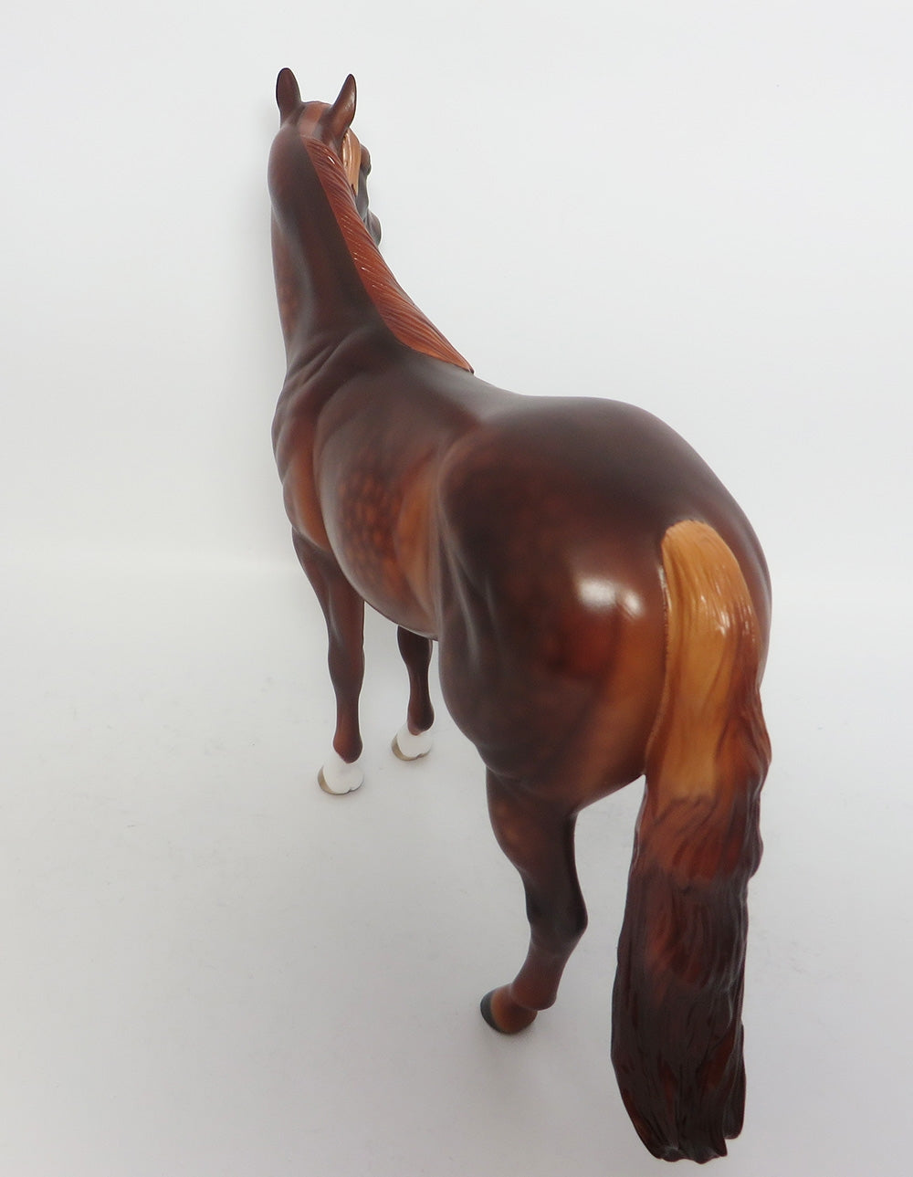 SIZZLER-OOAK CUSTOM DEEP DAPPLE CHESTNUT ISH BY SHERYL LEISURE WHS 2017